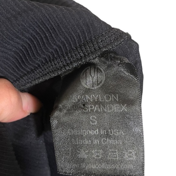 Til You Collapse black ribbed leggings size S - Picture 6 of 7